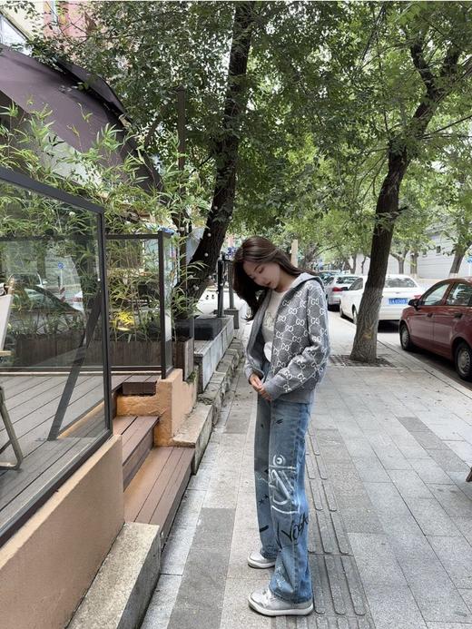 G家 24双面GG羊毛连帽外套定织美利奴羊毛纱线男女同款（DY） 商品图9