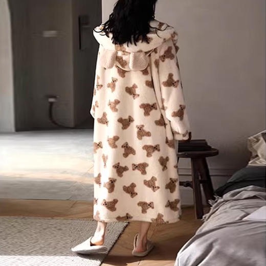 裁缝学苑AS389睡衣冬季珊瑚绒睡袍纸样女装浴袍加绒加厚家居服外穿样板 商品图2