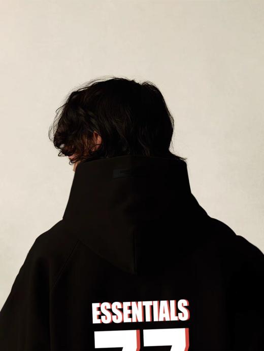 FOGFEAROFGODESSENTIALS新款77字母重磅高街短袖情侣款连帽卫衣男女同款（UY*BG) 商品图5