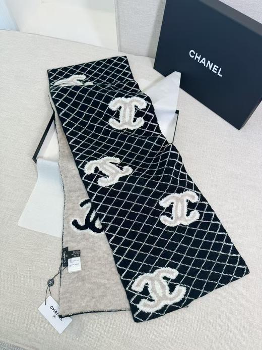 CHANEL香奈儿 双面Logo简约休闲时尚百搭 围巾 女款（CB） 商品图2