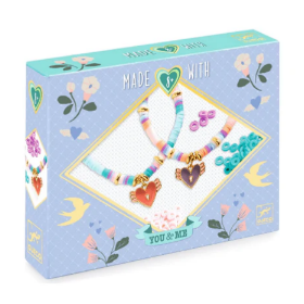 Djeco 心之翼 串珠 穿绳和套柱游戏 适合年龄8岁+ 成长益智 法国游戏 DJ00015