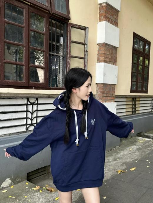 驴家秋冬卫衣单品海军蓝真的太帅了男女不挑身型（U） 商品图7