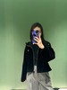 P家24FW秋冬新款丝绒连帽外套（UY*DQJB) 商品缩略图0