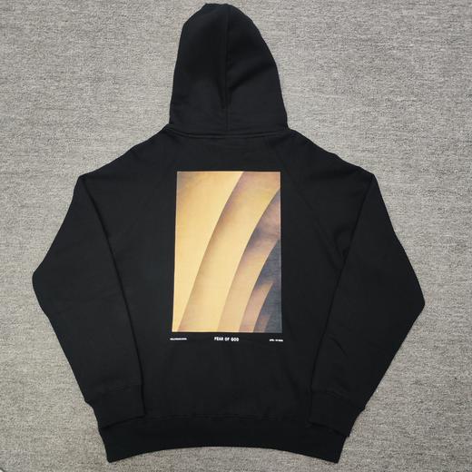 FOGFEAROFGODESSENTIALS联名三杠硅胶印花重磅高街短袖情侣款连帽卫衣男女同款（UY*BG) 商品图8