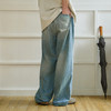 714street复古莱赛尔天丝牛仔裤男2025春季新款宽松直筒休闲长裤 商品缩略图4