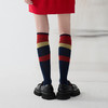 谜底复古女袜2025春季新品女袜条纹撞色特色高筒袜袜子251MQ0409 商品缩略图3