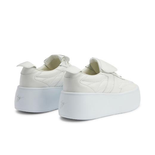 Giuseppe Zanotti 女士徽标贴片休闲运动鞋 白色 RW40021002 商品图2