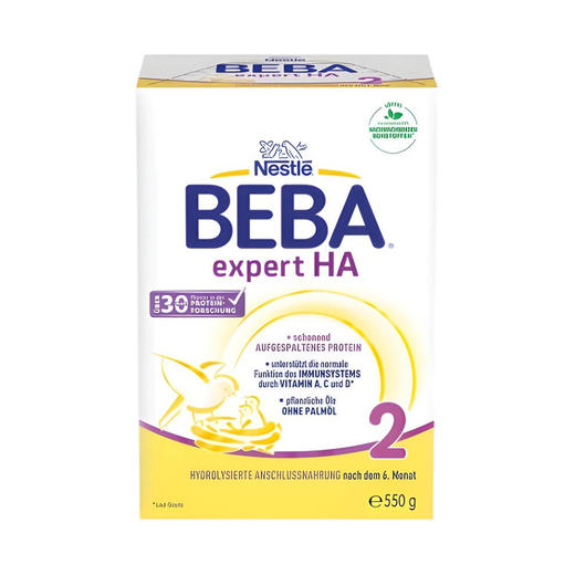 德国雀巢贝巴适度水解Beba HA 2段半水解婴幼配方奶粉 商品图0