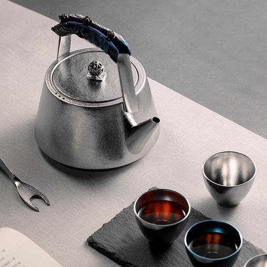 【纯钛烧水壶】米索纯钛煮茶壶烧水壶2024年新款功夫茶器具提梁壶单壶高端泡茶壶 商品图3