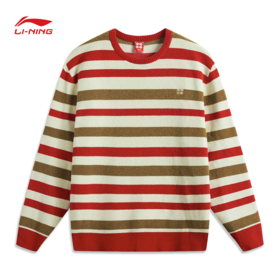 【M断码】李宁日进斗金系列男子套头编织衫AMBV051【库存有限，如无货将做退款，介意慎拍！】