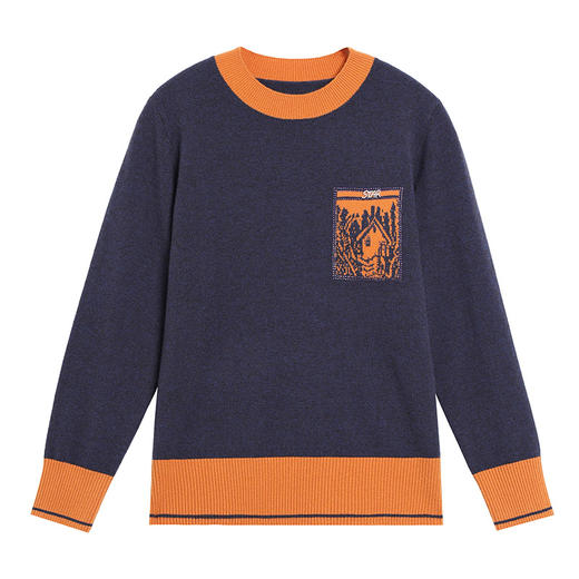 CC-MH-333女士100纯羊毛衫新款2024秋冬季针织打底衫内搭圆领上衣妈妈毛衣 商品图4