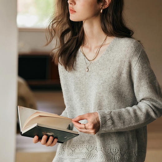 OLrain欧芮儿法式时尚套装女春季2025年新款灰色慵懒风两件套 商品图2