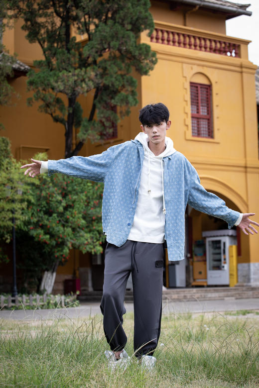 W332425185磨破肌理衬衫外套 商品图5