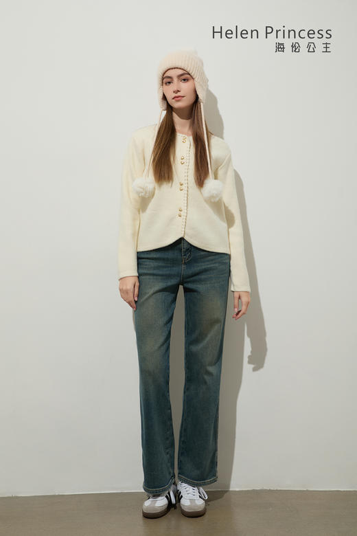 小香风爱心扣毛衣 商品图8