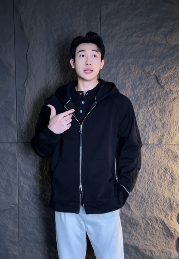 WT155新款时尚个性日系纯色拉链连帽开衫卫衣百搭宽松上衣外套