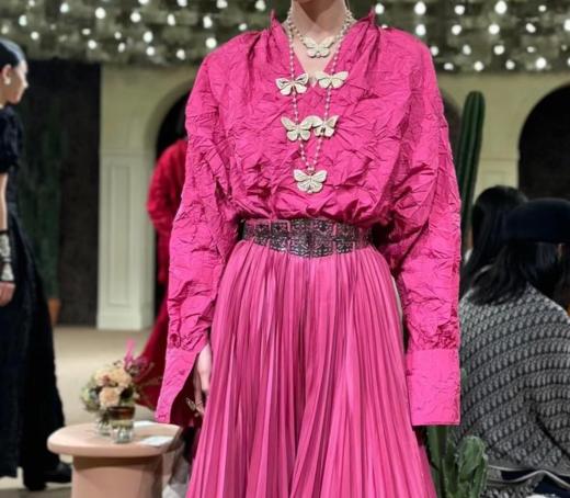 迪奥蝴蝶珍珠项链颈链金属浅金色（US*XTY） 商品图12