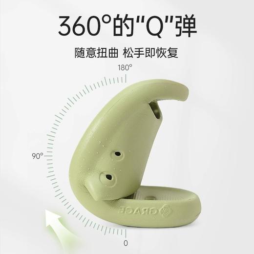 洁丽雅漏水浴室拖鞋女居家耐磨防滑轻巧鞋子男软底厚底情侣款防臭 商品图3