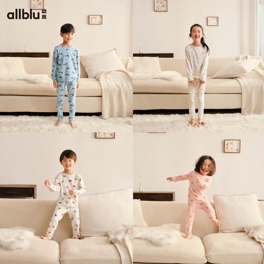 【秋Vol.1】幼岚童装「王牌桉树皮」暖暖秋冬印花家居服套装24秋季新款儿童睡衣ZY 商品图2