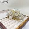 【露丝同款❗️超仙轻奢花朵边夹】美出新高度新款立体高级气质抓夹鲨鱼夹醋酸三角梅花大号发夹女赵 商品缩略图4
