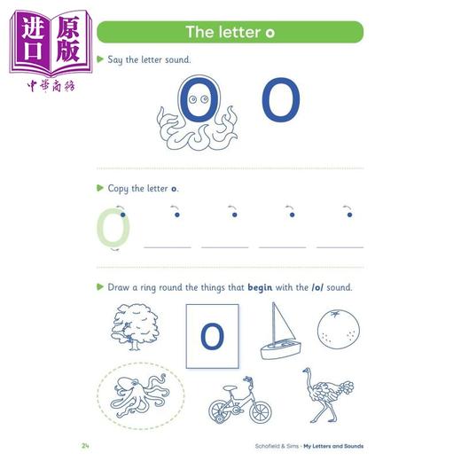 预售 【中商原版】My Letters and Sounds Phonics Practice Book 1 Phase 2 我的字母和声音 自然拼读练习册1 英文原版有答案 4-5岁 商品图3