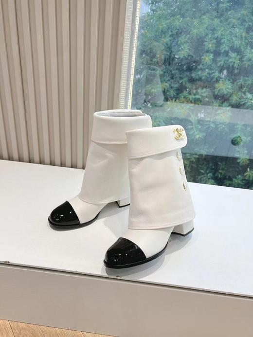 香奶奶秋冬新款字母骑士靴库靴这款骑士靴子真的是帅气时尚的代表（UY*VX） 商品图4