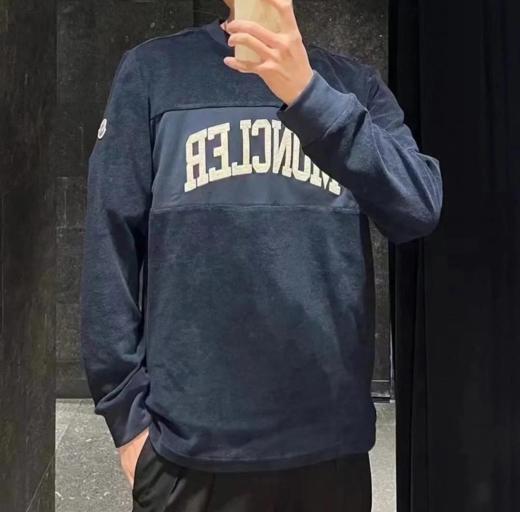 Moncler24秋冬蒙口毛巾布料打底长袖T恤男女同款（U） 商品图5