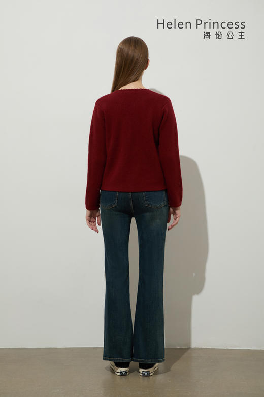 小香风爱心扣毛衣 商品图4