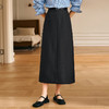OLrain欧芮儿灰色半身裙女冬季2024年新款气质通勤中长款直筒裙 商品缩略图1