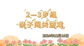 2024.12.10 2-3岁组亲子闯关游戏