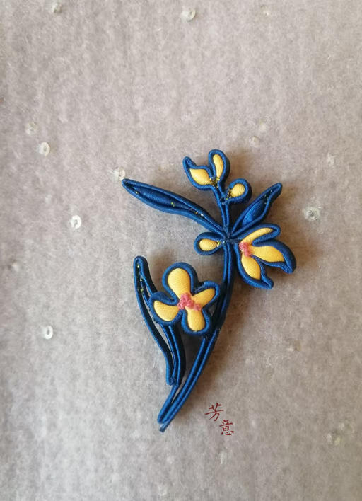 丹桂盘扣胸针○芳意旗袍 商品图0