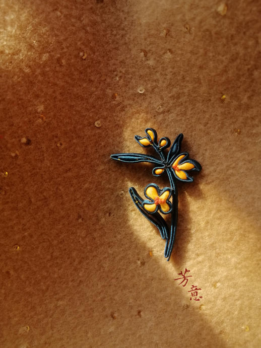 丹桂盘扣胸针○芳意旗袍 商品图1