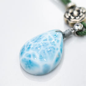 海纹石荷花编织项链（奇迹30光行者定制品）