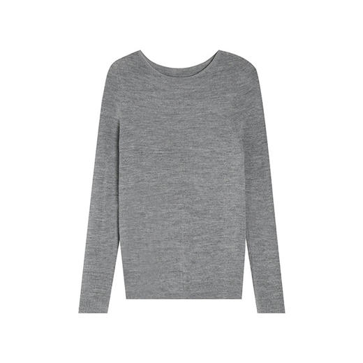 【高货sh】全新升级【铂金会员220/天猫299/差价79】(41324)洛诗琳秋冬新百分百精纺羊毛无缝一体柔软打底针织上衣女 商品图4