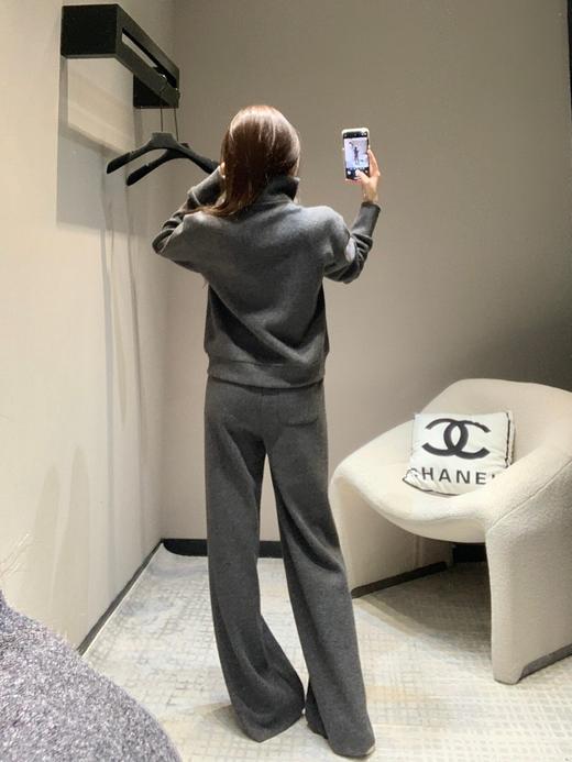 小众品牌24Fw秋冬新款休闲拉链加绒外套长裤套装（UY*DQJB） 商品图1