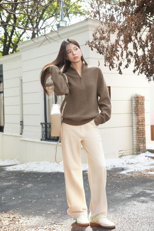 LP家新款单品米色牛仔裤低饱和度的米色系穿搭（UY*NICE） 商品图0