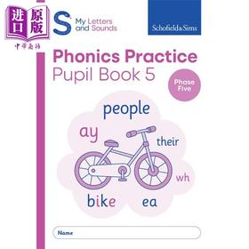 【中商原版】My Letters and Sounds Phonics Practice Book 5 Phase 5 我的字母和声音 自然拼读练习册5 英文原版 有答案 5-6岁