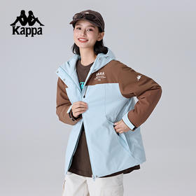Kappa卡帕背靠背运动棉服女2024新款冬棉衣保暖防寒服夹克上衣潮K0F22MM40