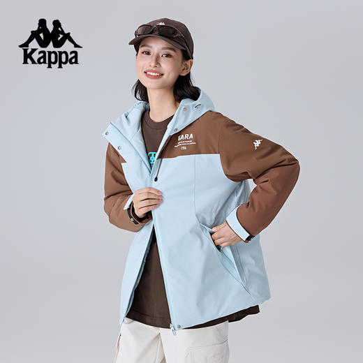 Kappa卡帕背靠背运动棉服女2024新款冬棉衣保暖防寒服夹克上衣潮K0F22MM40 商品图0