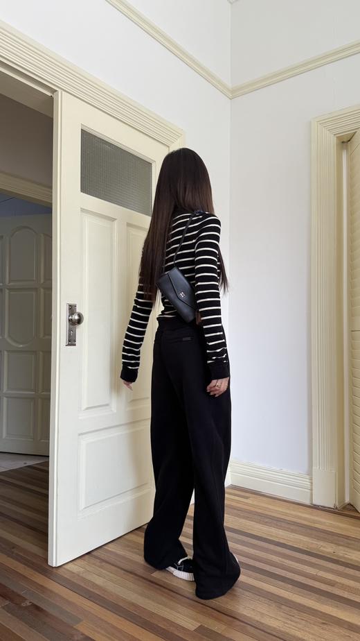 圣罗兰2024秋冬新款黑色运动裤真的一眼爱很高级的质感（UY*NICE) 商品图7