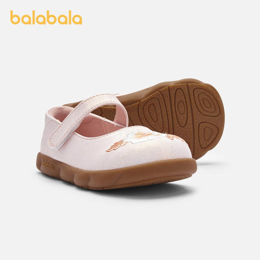 巴拉巴拉童鞋女童公主鞋精致国风刺绣汉服鞋2025春秋新款鞋子防滑 商品图1
