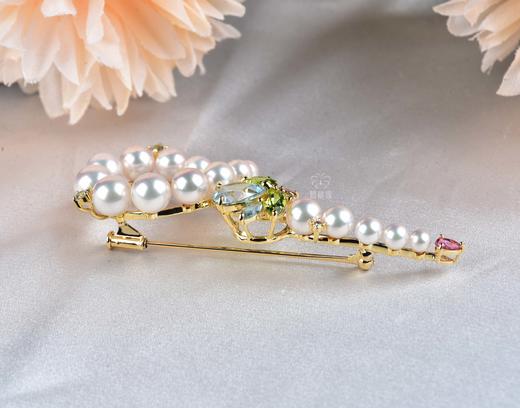 【轻舞飞扬】珍珠胸针-ZZ2412058-、 商品图1