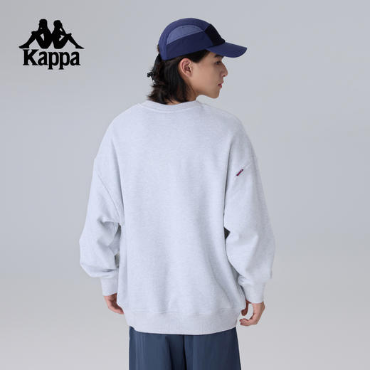 Kappa卡帕背靠背运动卫衣女新款刺绣圆领针织套头衫休闲上衣男士K0FW2WT18 商品图4