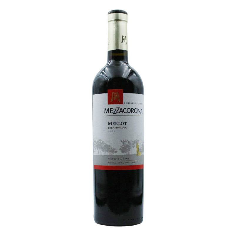 意大利梅佐考罗那-美乐干红葡萄酒2021Mezzacorona Merlot Vigneti delle Dolomiti IGT, Trentino-Alto Adige, Italy