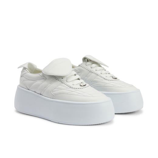 Giuseppe Zanotti 女士徽标贴片休闲运动鞋 白色 RW40021002 商品图1