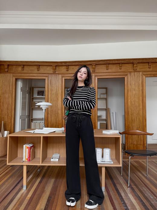 圣罗兰2024秋冬新款黑色运动裤真的一眼爱很高级的质感（UY*NICE) 商品图12