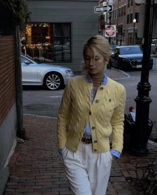 PoLo/拉夫劳伦出口订单区别市场货！25早春新款精致的刺绣小马经典logo扭麻花织法开衫（U） 商品图5