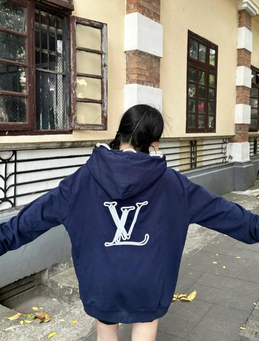 驴家秋冬卫衣单品海军蓝真的太帅了男女不挑身型（U） 商品图8