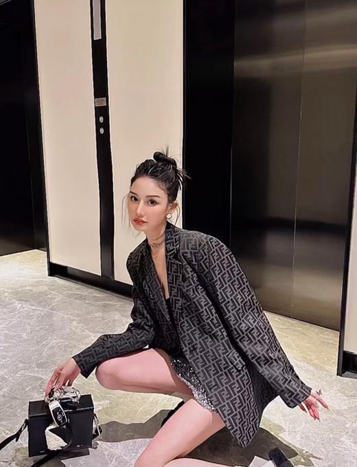 F家 经典老花西装外套（DY） 商品图0