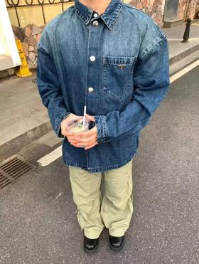 P家 三角标牛仔外套（DY）