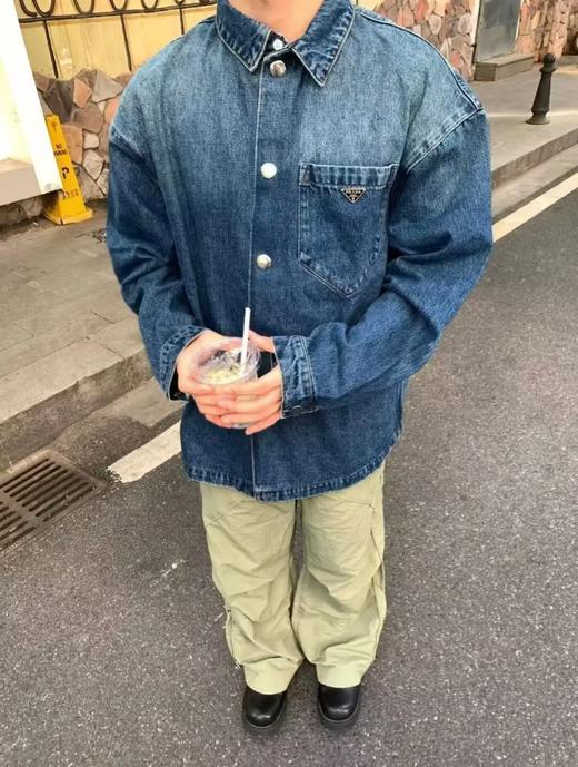 P家 三角标牛仔外套（DY） 商品图0